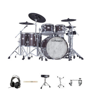 Roland VAD716-GE VAD Drum Kit Bundle Package with Double Pedal - Image 4