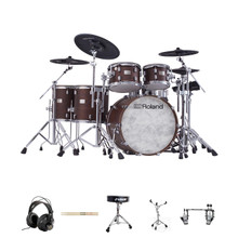 Roland VAD716-SW VAD Drum Kit Bundle Package with Double Pedal - Image 2