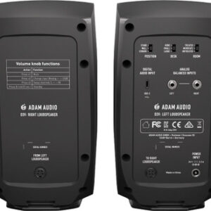 Adam Audio D3V Desktop Monitor Pair in BLACK - Image 6