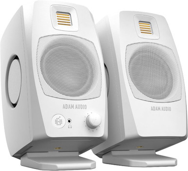 Adam Audio D3V Active Desktop Monitor Pair in WHITE