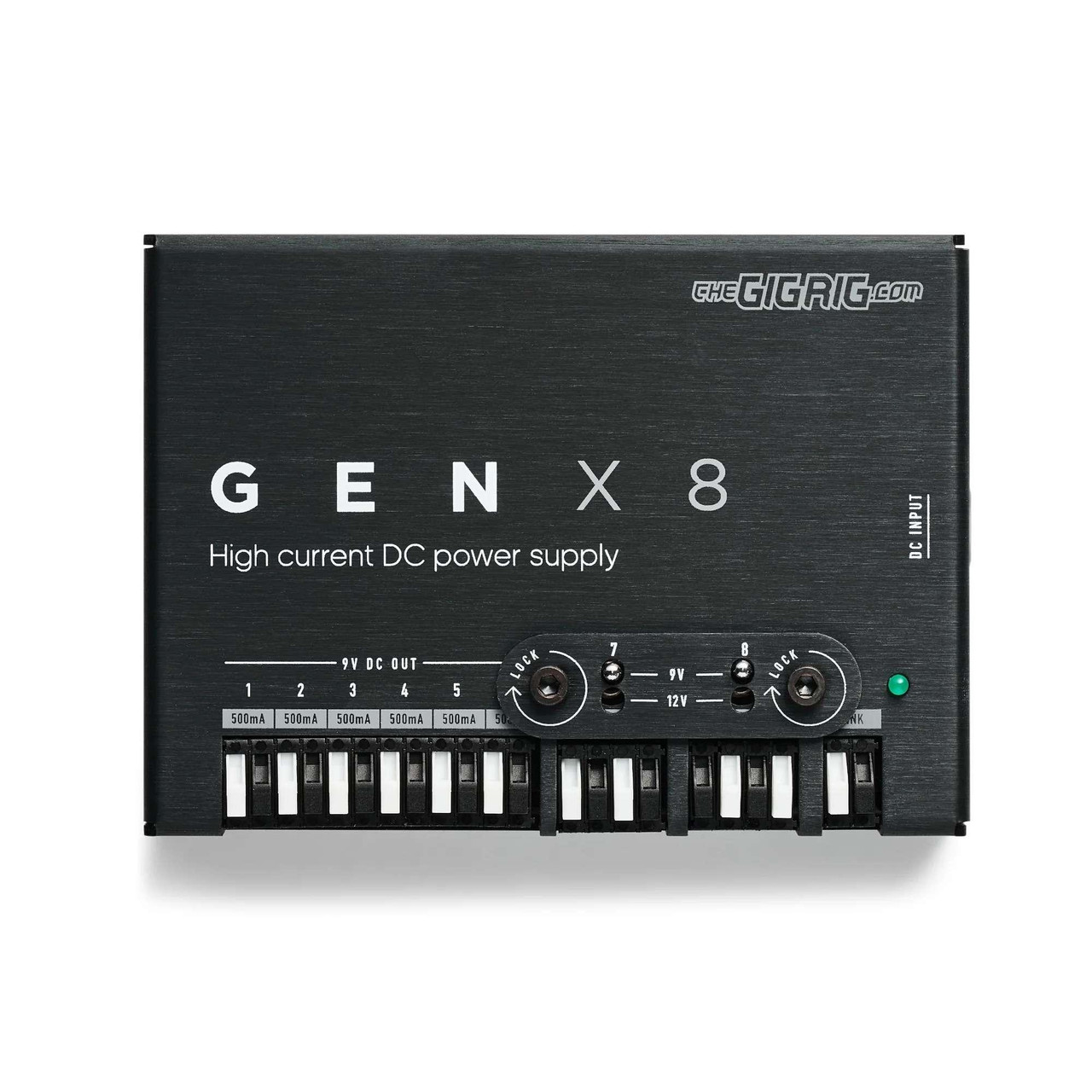 The GigRig GENX8 Isolated Pedal Power Supply Bundle with DC Cable Converter Set