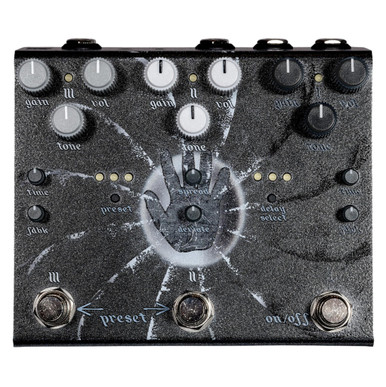 Old Blood Noise Endeavors Beam Splitter V2 Triple Tracking Overdrive & Distortion Pedal in Shadow