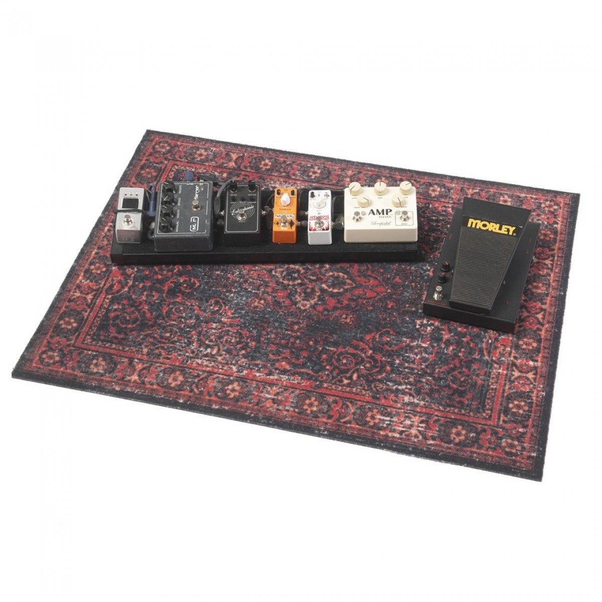 Drum N Base Vintage Persian Pedal & Amp Series Rug Red & Black - Image 3