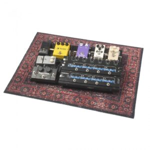 Drum N Base Vintage Persian Pedal & Amp Series Rug Red & Black - Image 4