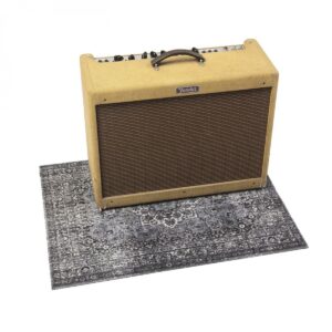 Drum n Base Vintage Persian Pedal & Amp Series Rug Grey 80cm x 60cm - Image 2