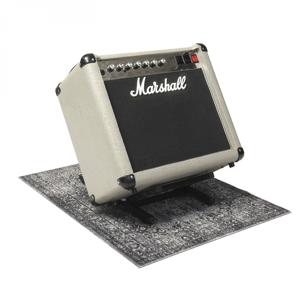 Drum n Base Vintage Persian Pedal & Amp Series Rug Grey 80cm x 60cm - Image 3