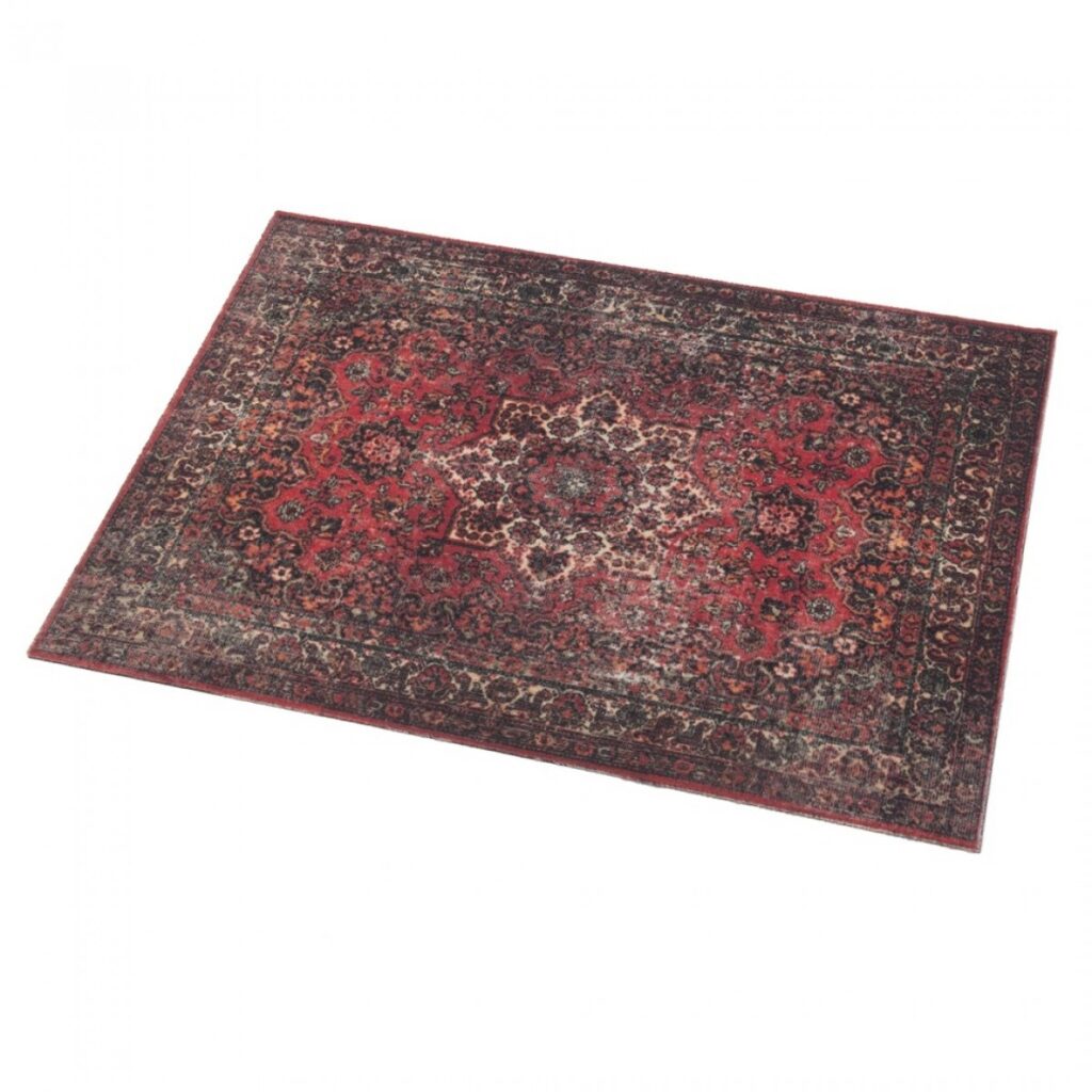 Drum n Base Vintage Persian Pedal & Amp Series Rug Original Red 80cm x 60cm