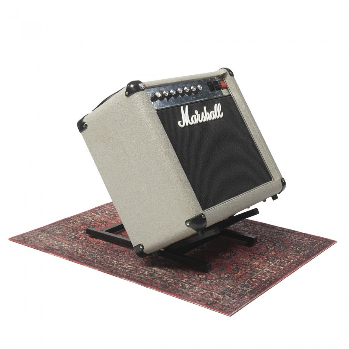 Drum n Base Vintage Persian Pedal & Amp Series Rug Original Red 80cm x 60cm - Image 3