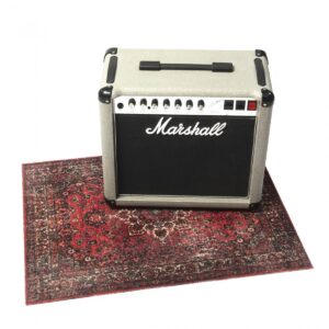 Drum n Base Vintage Persian Pedal & Amp Series Rug Original Red 80cm x 60cm - Image 4