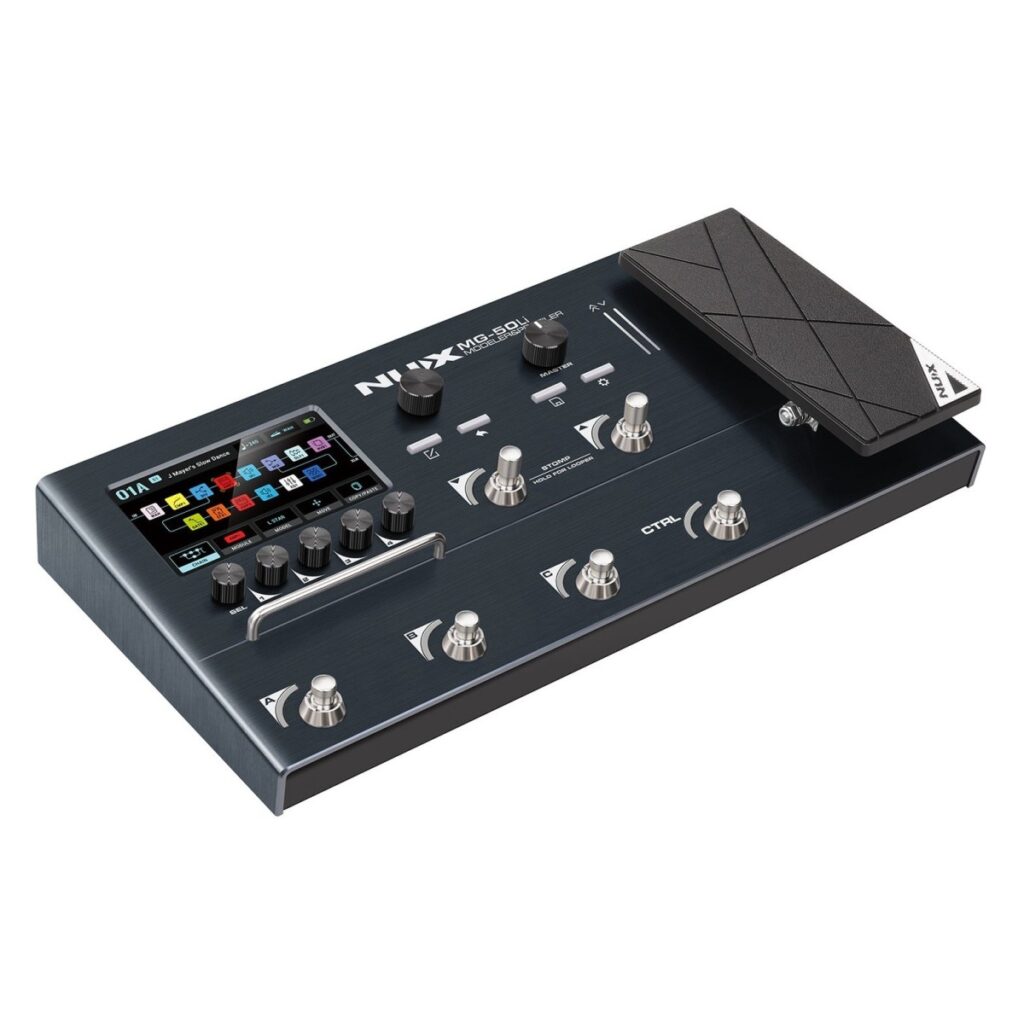 NUX MG50li Guitar Multi-FX Processor & Profiler Blue