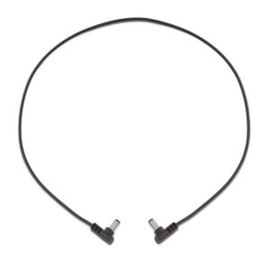 RockBoard Flat Power Cable 60cm Angled to Angled Black