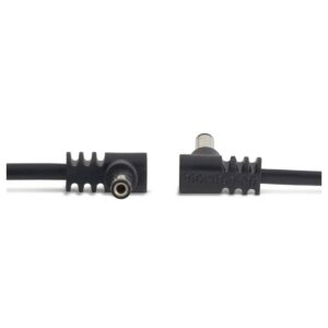 RockBoard Flat Power Cable 60cm Angled to Angled Black