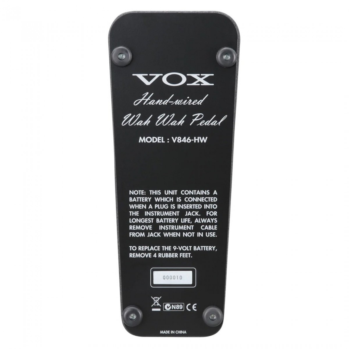 Vox V846 Hand-Wired Wah Pedal