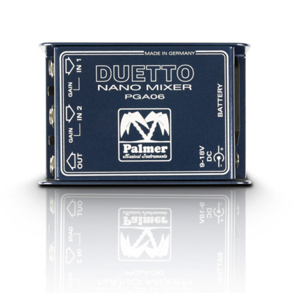 Palmer DUETTO Nano Mixer for Guitars + Line Signals