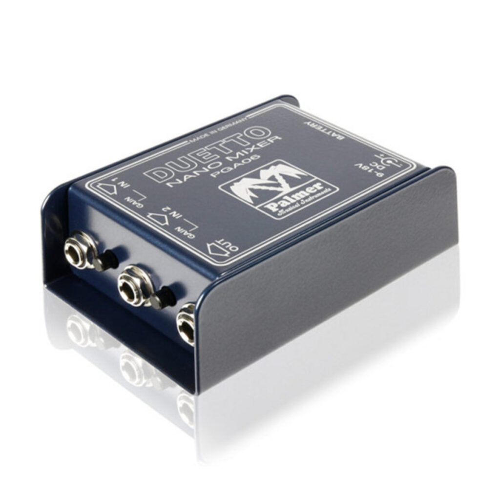 Palmer DUETTO Nano Mixer for Guitars + Line Signals