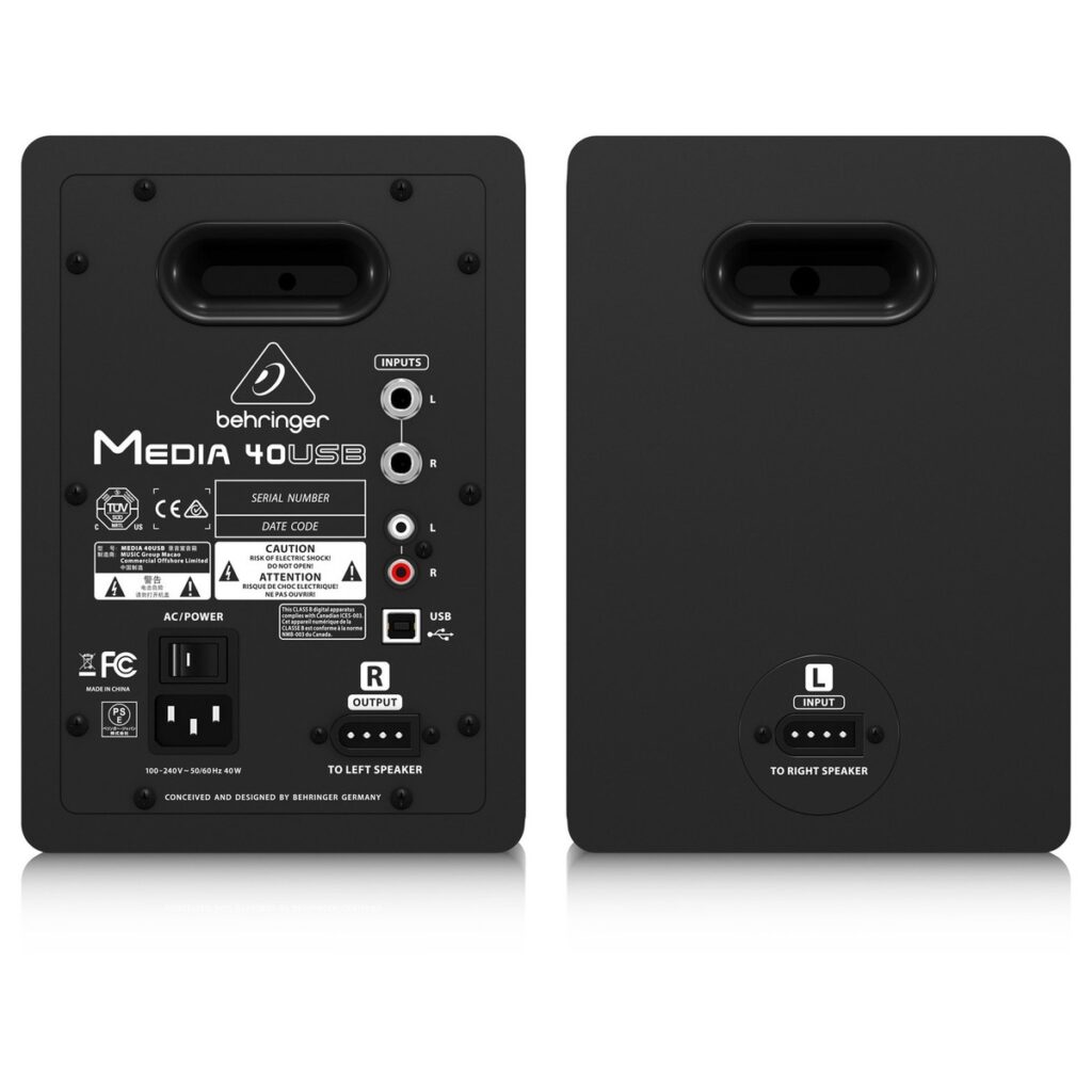 Behringer Media 40USB Bi-Amped Digital Monitor Speakers