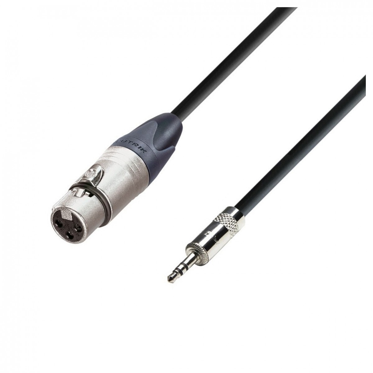 Adam Hall 5 STAR Neutrik Balanced XLR (F) to Rean TRS Minijack Cable 1.5m - Image 1