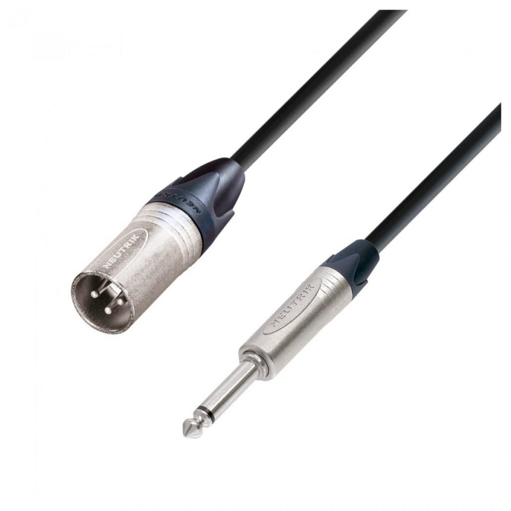 Adam Hall 5 STAR Neutrik XLR (M) to Unbalanced TS 1/4" Jack Cable 5m