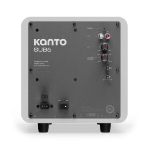 Kanto SUB6 Vinyl Subwoofer Matte White - Image 3