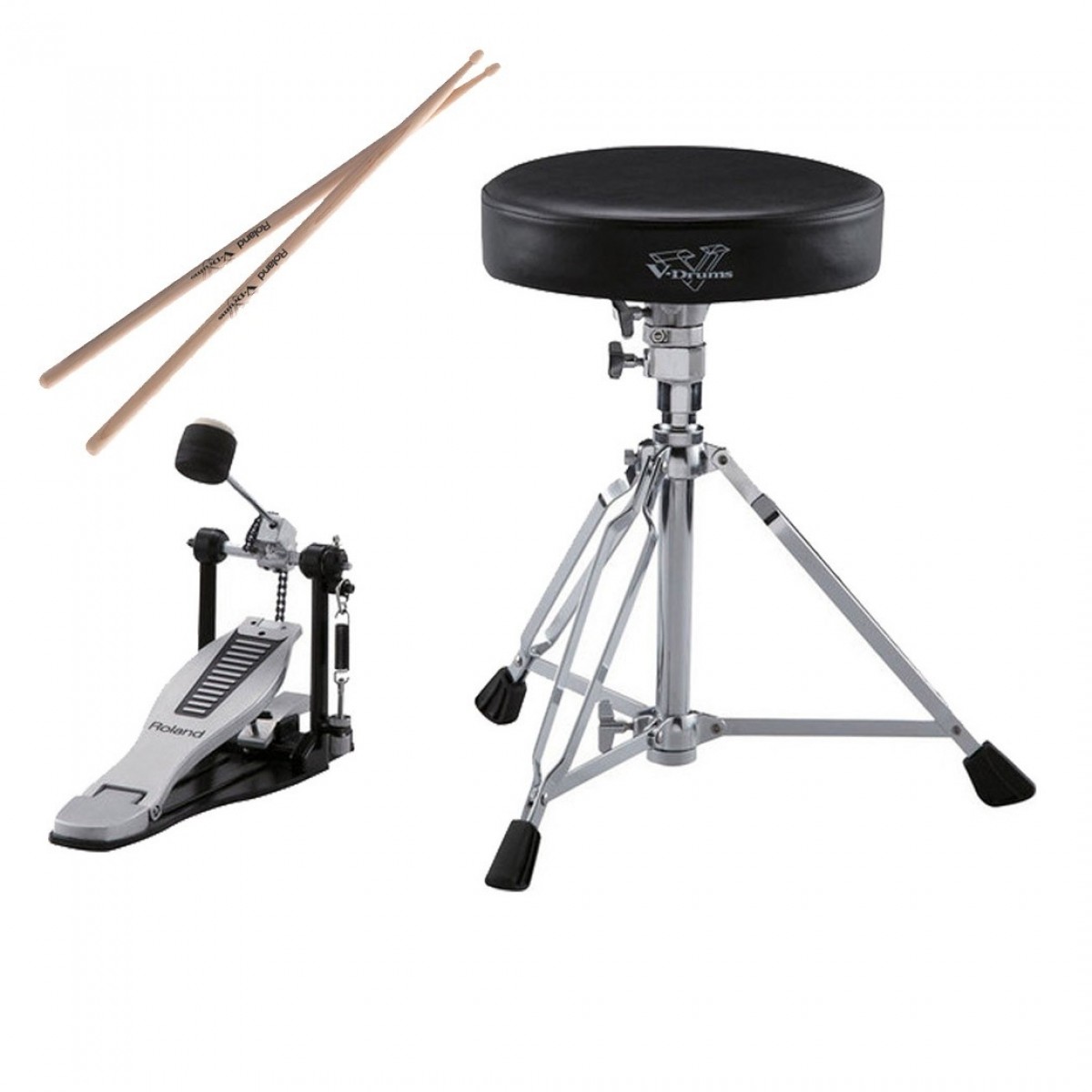Roland DAP-3X Stool Pedal & Sticks - Image 1