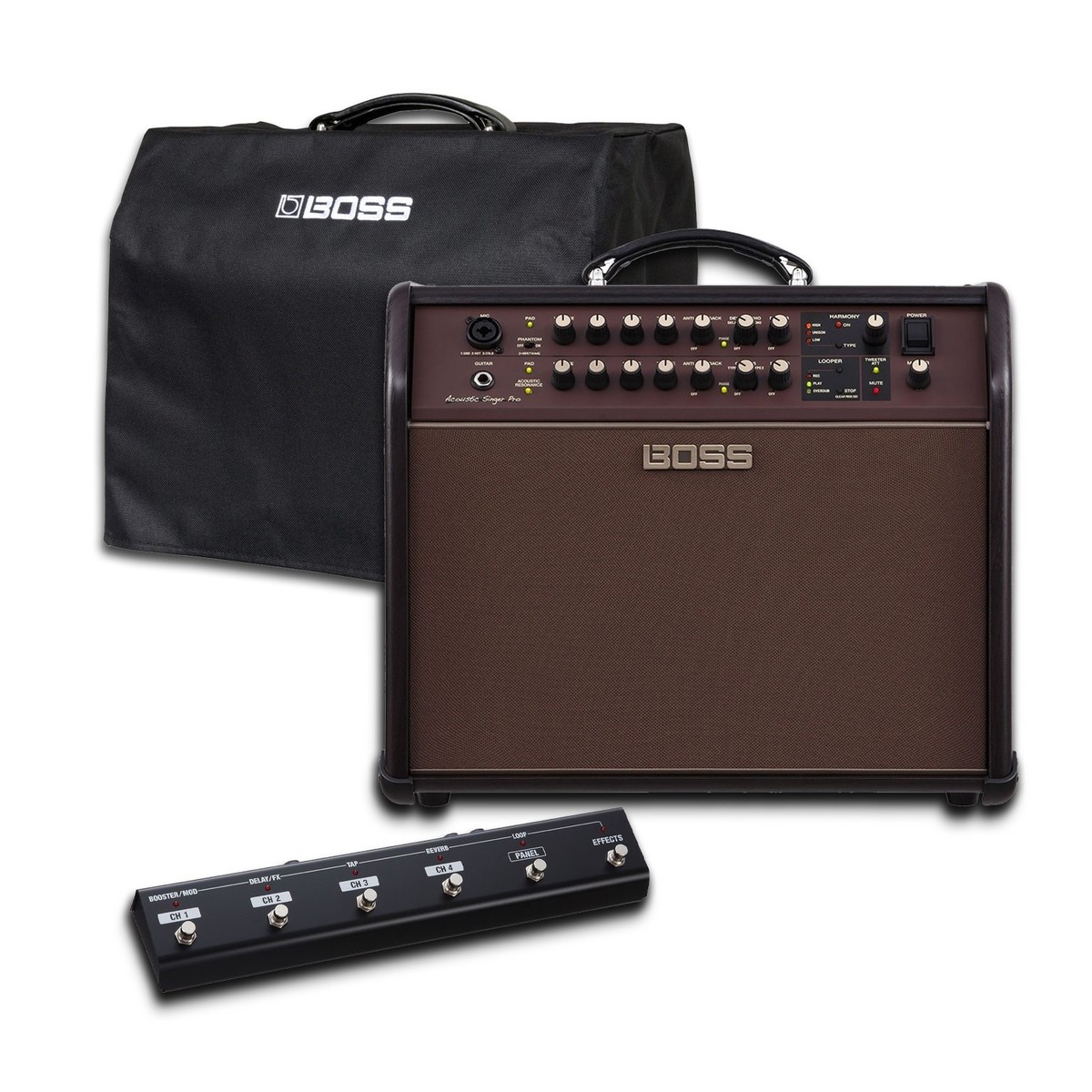 Boss Acoustic Singer Pro Amplifier with Cover and Foot Controller - Image 1