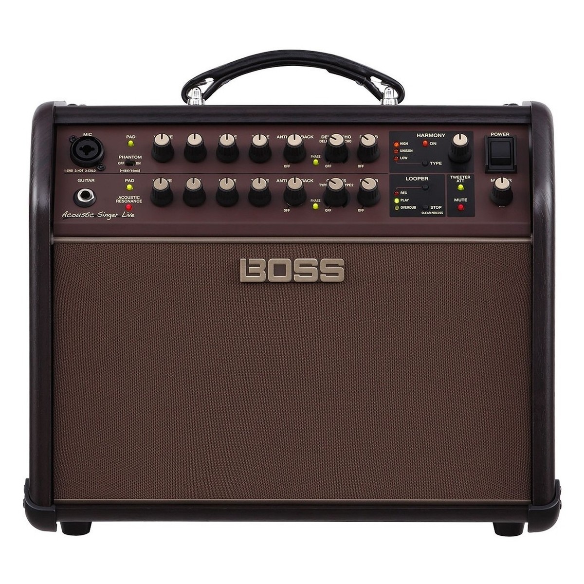 Boss Acoustic Singer Live Amplifier with Cover and Foot Controller - Image 2