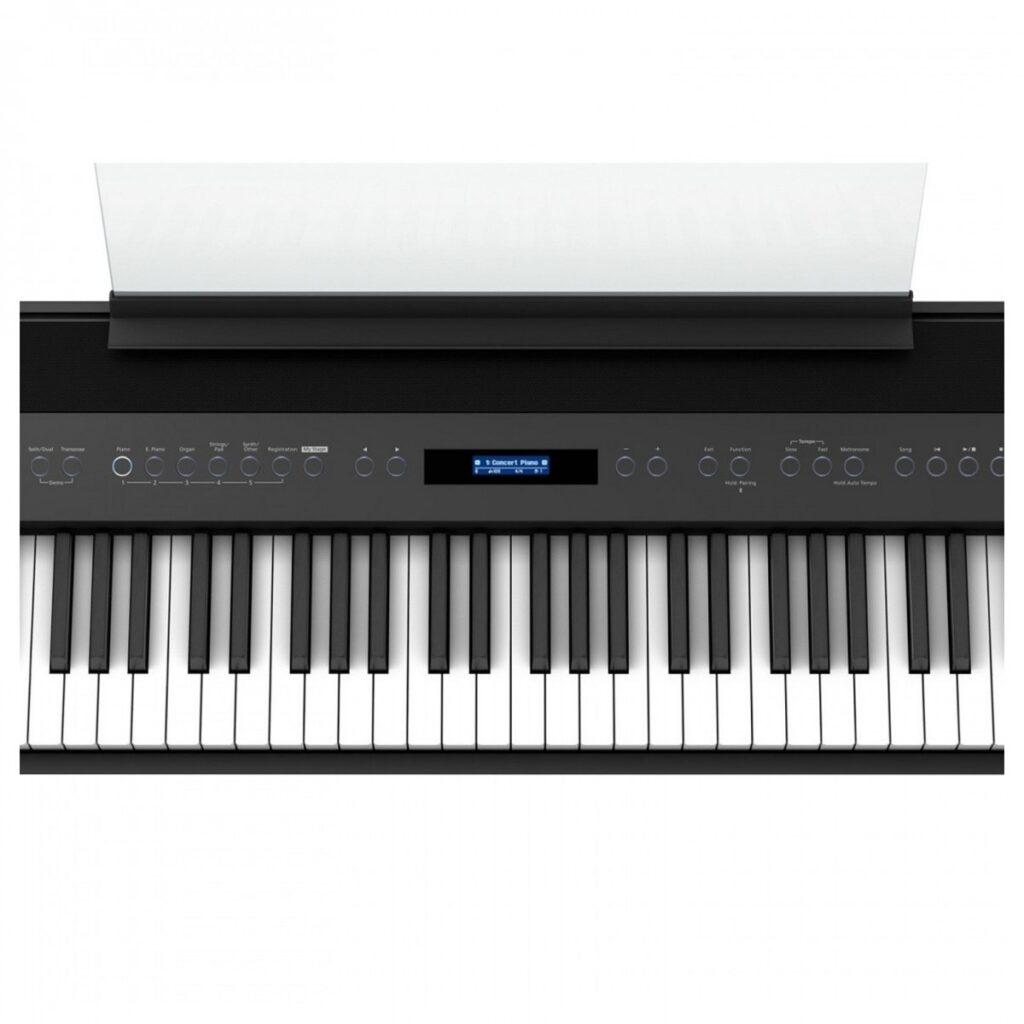 Roland FP-60X Digital Piano with Wood Frame Stand and Pedals Black