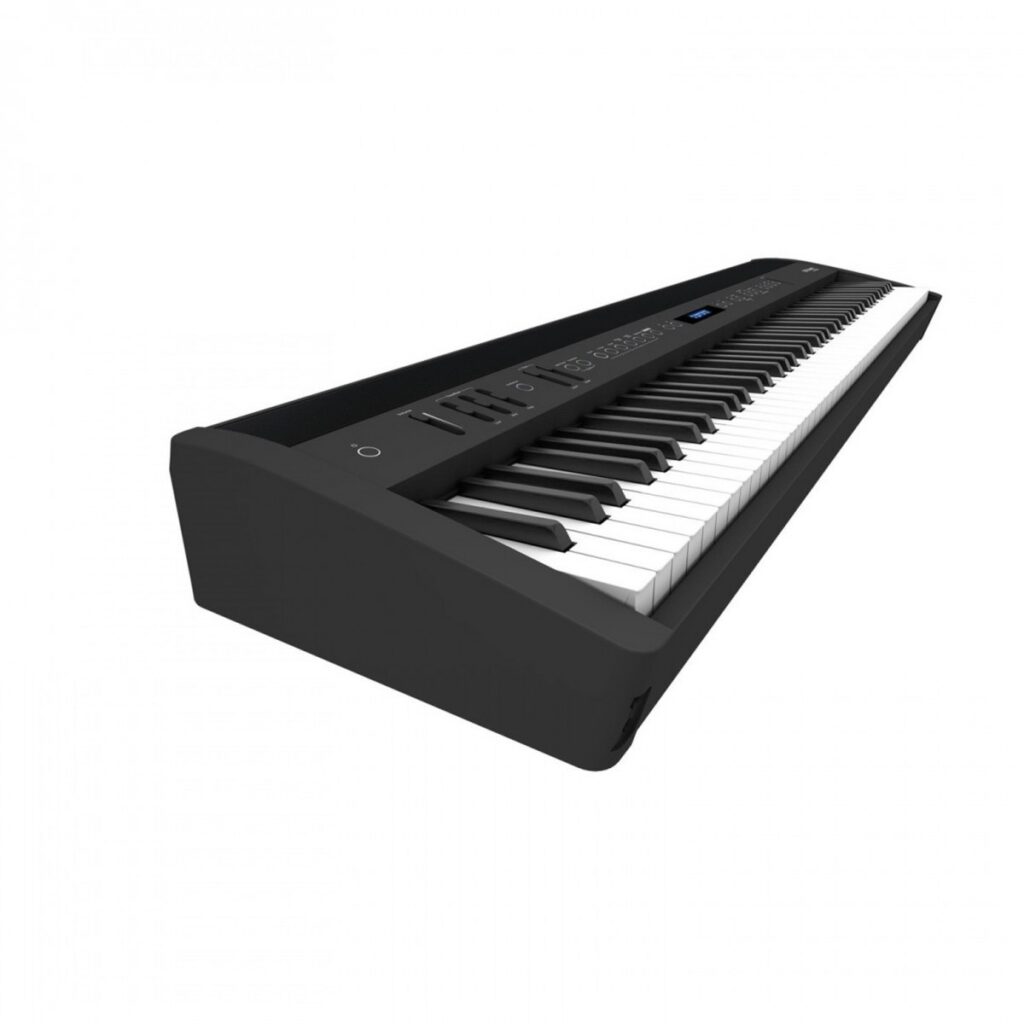 Roland FP-60X Digital Piano with Wood Frame Stand and Pedals Black