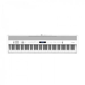 Roland FP-60X Digital Piano with Wood Frame Stand and Pedals White - Image 2