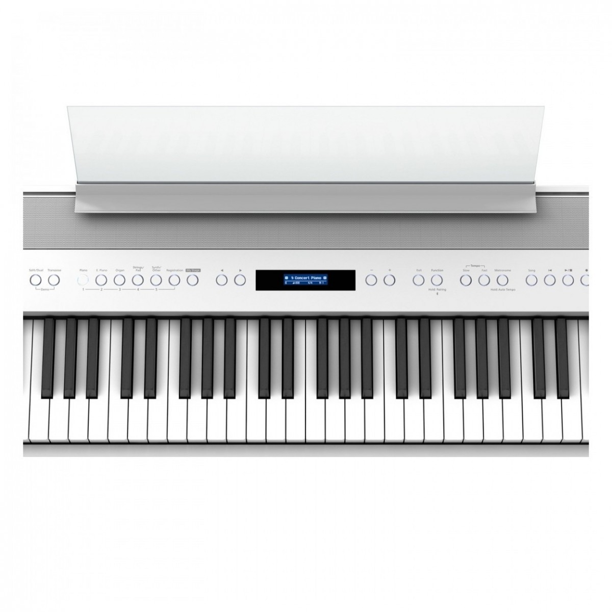Roland FP-60X Digital Piano with Wood Frame Stand and Pedals White - Image 3