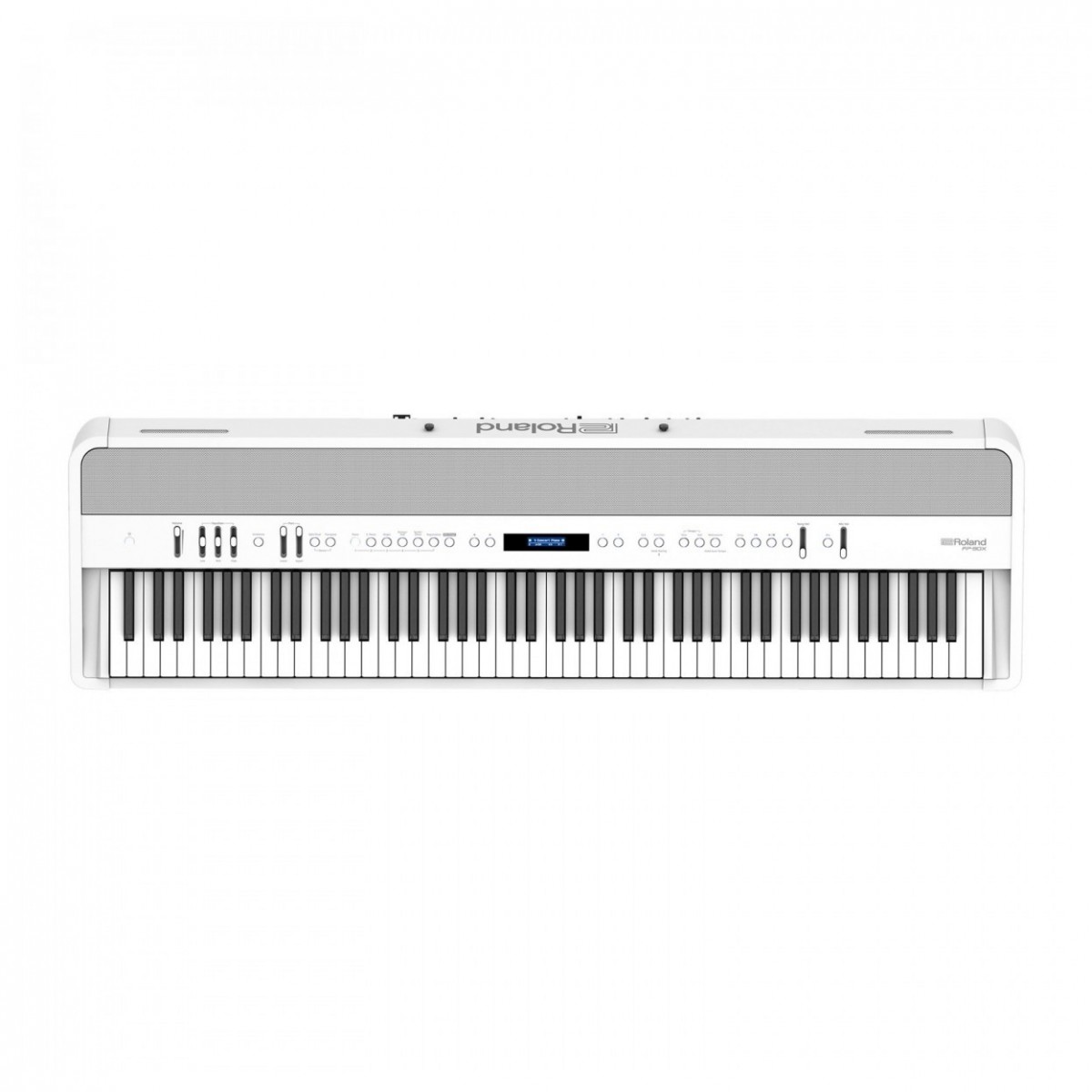 Roland FP-90X Digital Piano with Wood Frame Stand and Pedals White - Image 2