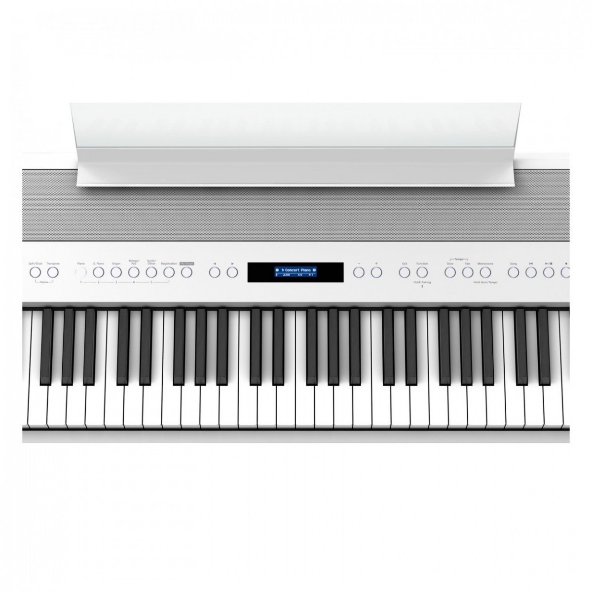 Roland FP-90X Digital Piano with Wood Frame Stand and Pedals White - Image 3
