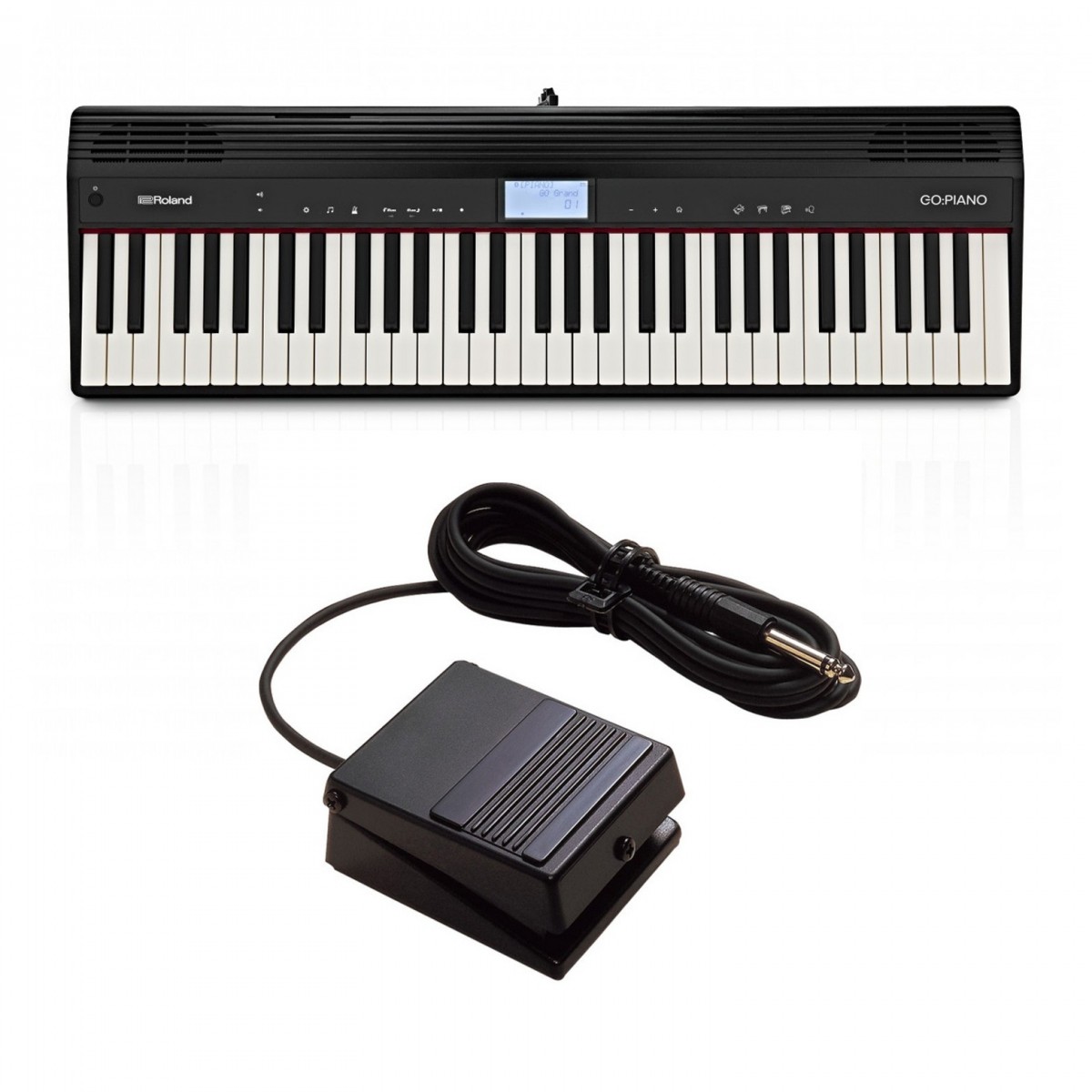 Roland Go:Piano 61 Key Digital Piano with DP-2 Damper Pedal - Image 1