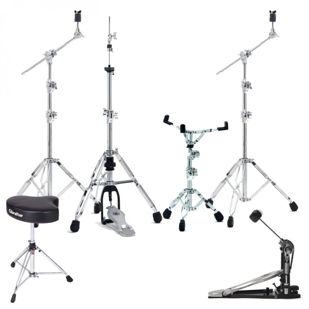 Gibraltar 6000 Series Full Hardware Set Single Pedal & Throne