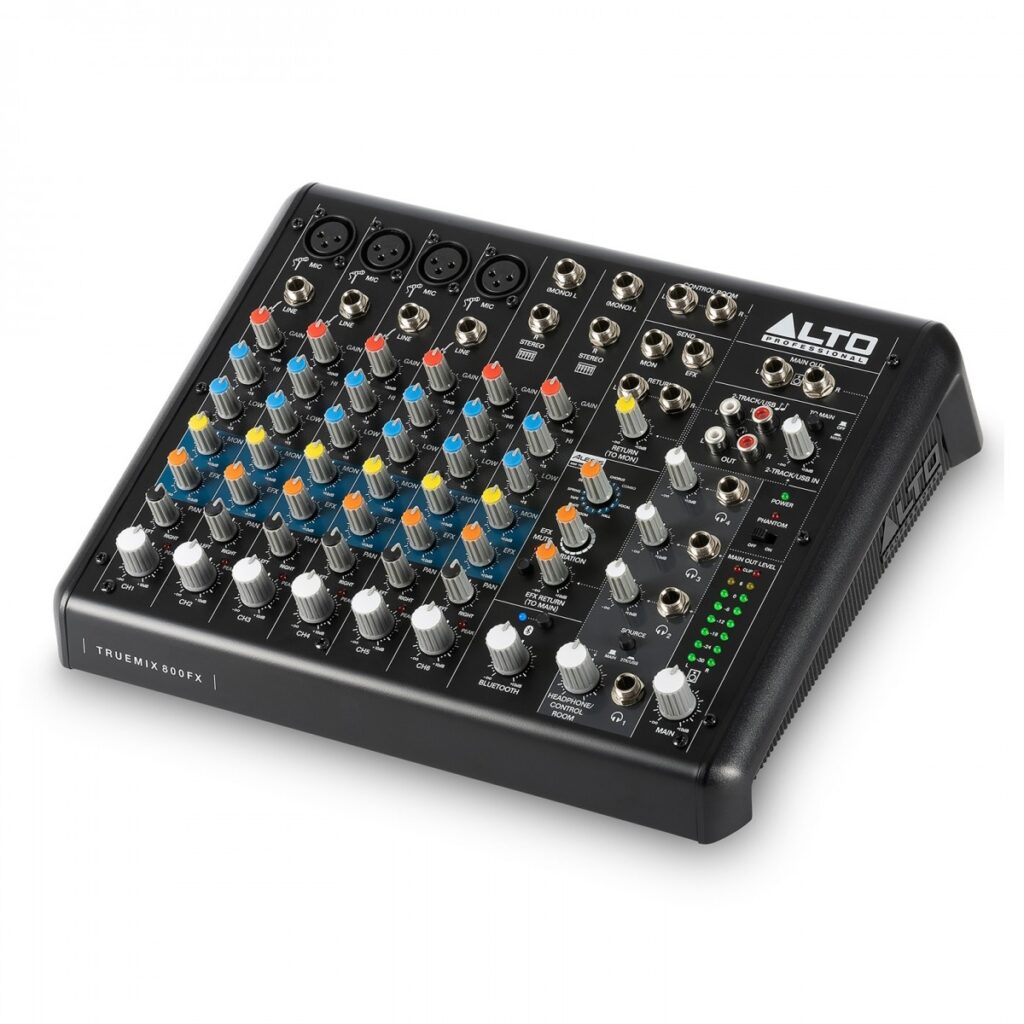 Alto TRUEMIX 800FX 8-Channel Mixer with USB Bluetooth and Multi FX