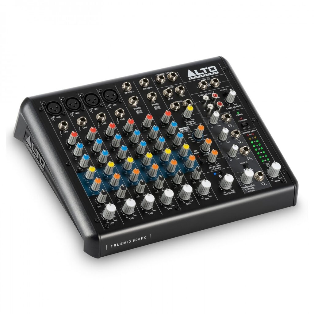 Alto TRUEMIX 800FX 8-Channel Mixer with USB Bluetooth and Multi FX