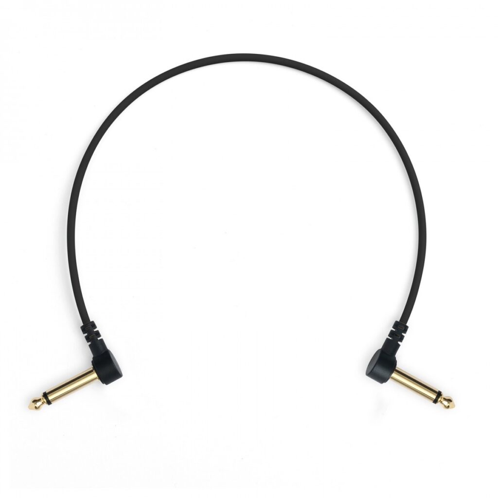 MyVolts Candycords Pedal Cable 6.35mm Angled Jack 18cm Liquorice