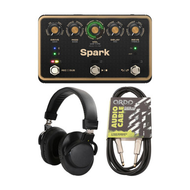 Positive Grid Spark Pedal Bundle With Headphones & 3M Lead