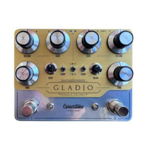 Cornerstone Limited Edition Gladio Mk3 Professional Dual Preamp Pedal in Gold & Silver - Image 2