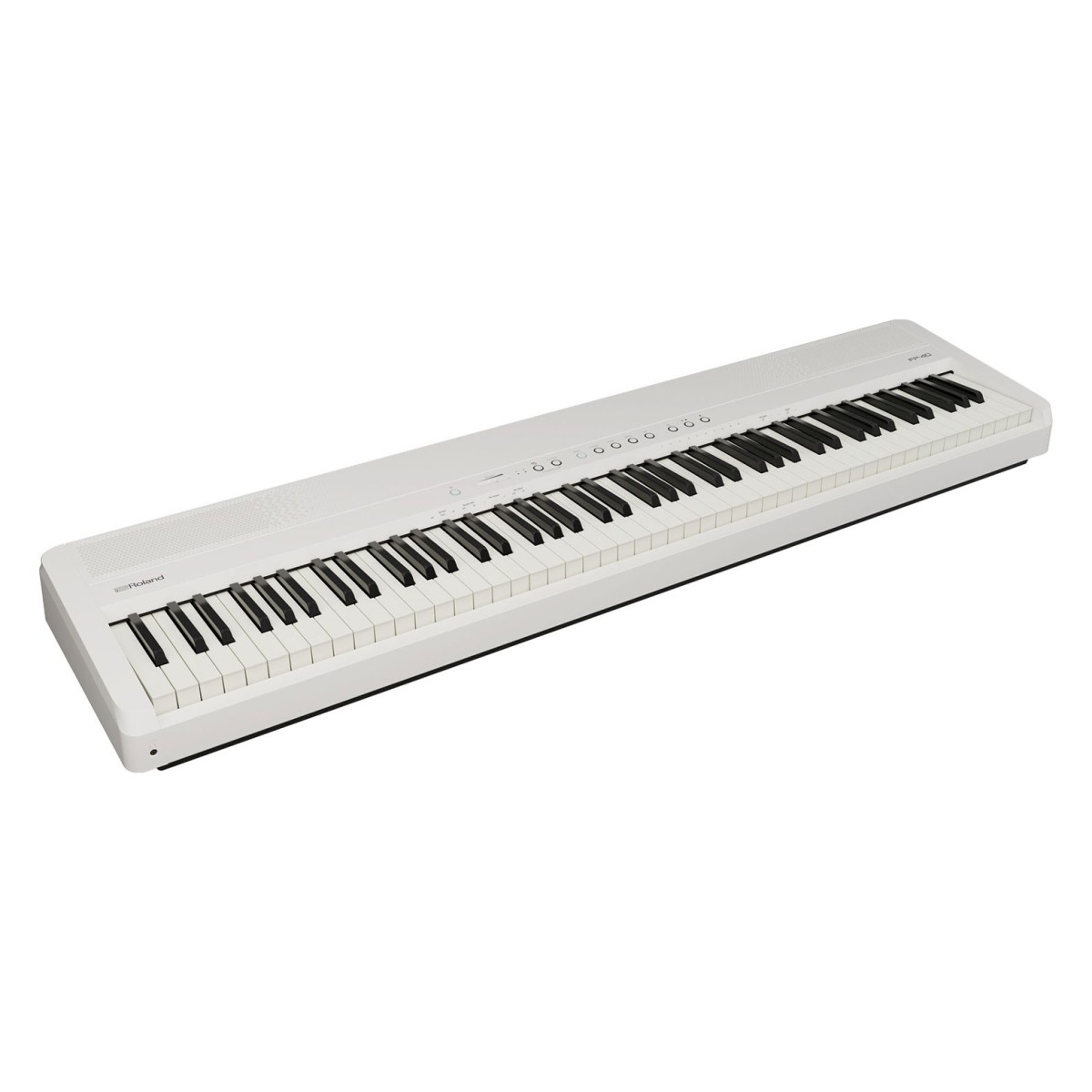 Roland FP-40 Digital Piano with Wood Frame Stand and Triple Pedal Unit White - Image 4