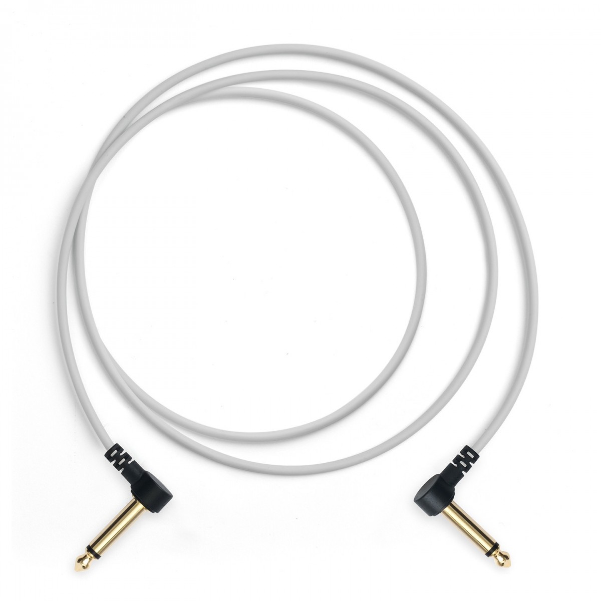 MyVolts Candycords Pedal Cable 6.35mm Angled Jack 150cm Powder Grey - Image 1