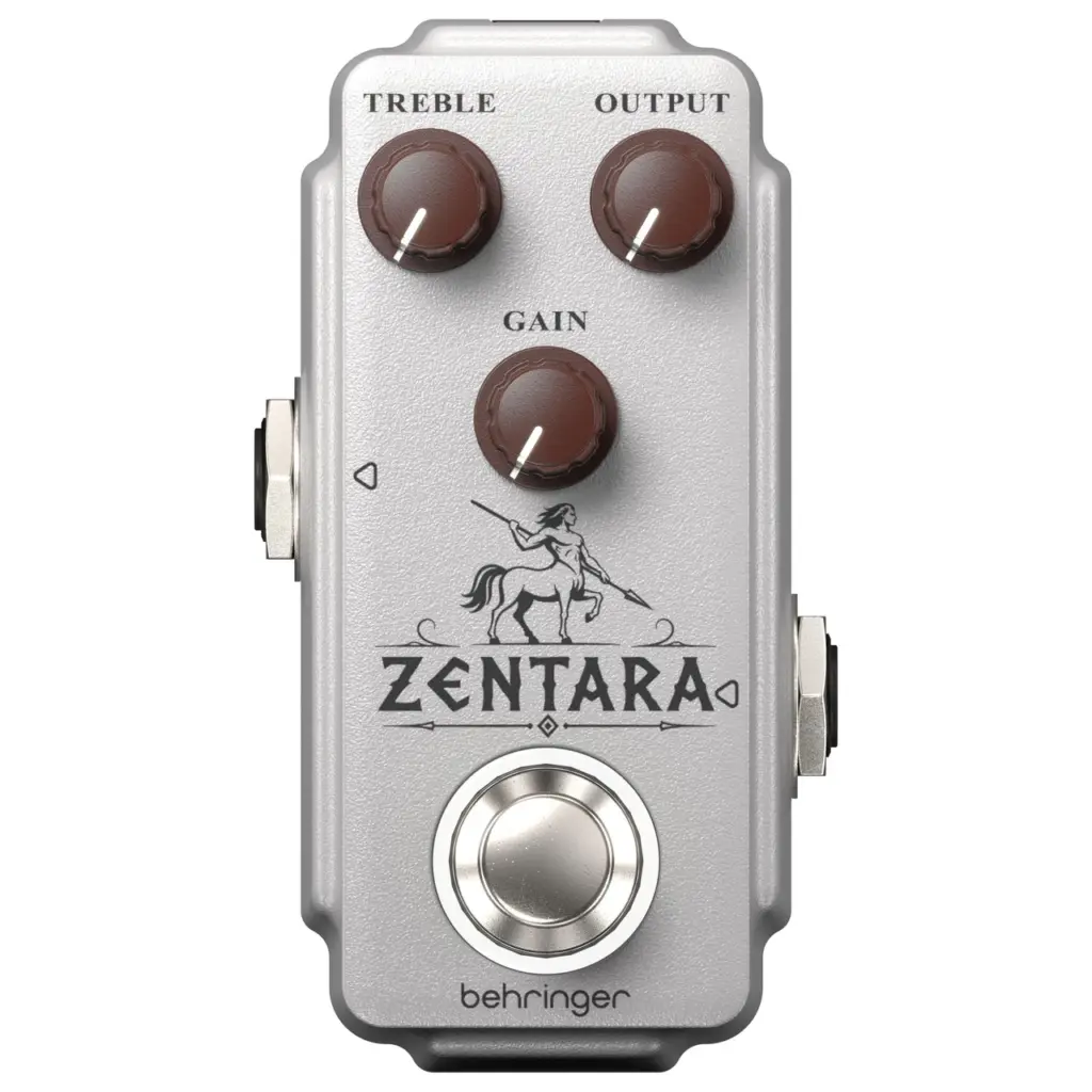 Behringer Zentara Mini Overdrive Pedal in Silver