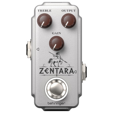 Behringer Zentara Mini Overdrive Pedal in Silver