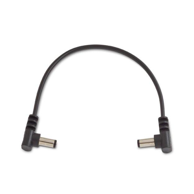 Rockboard Flat Power Cable angled/angled - 5.9 inch - Black