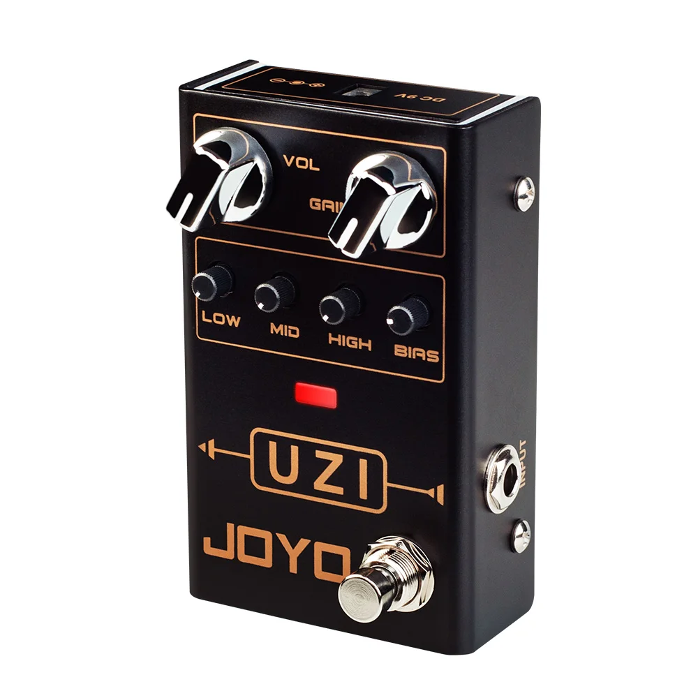 JOYO R-03 UZI Heavy Metal Distortion Guitar Pedal Between American Distortion and British Distortion by BIAS Knob