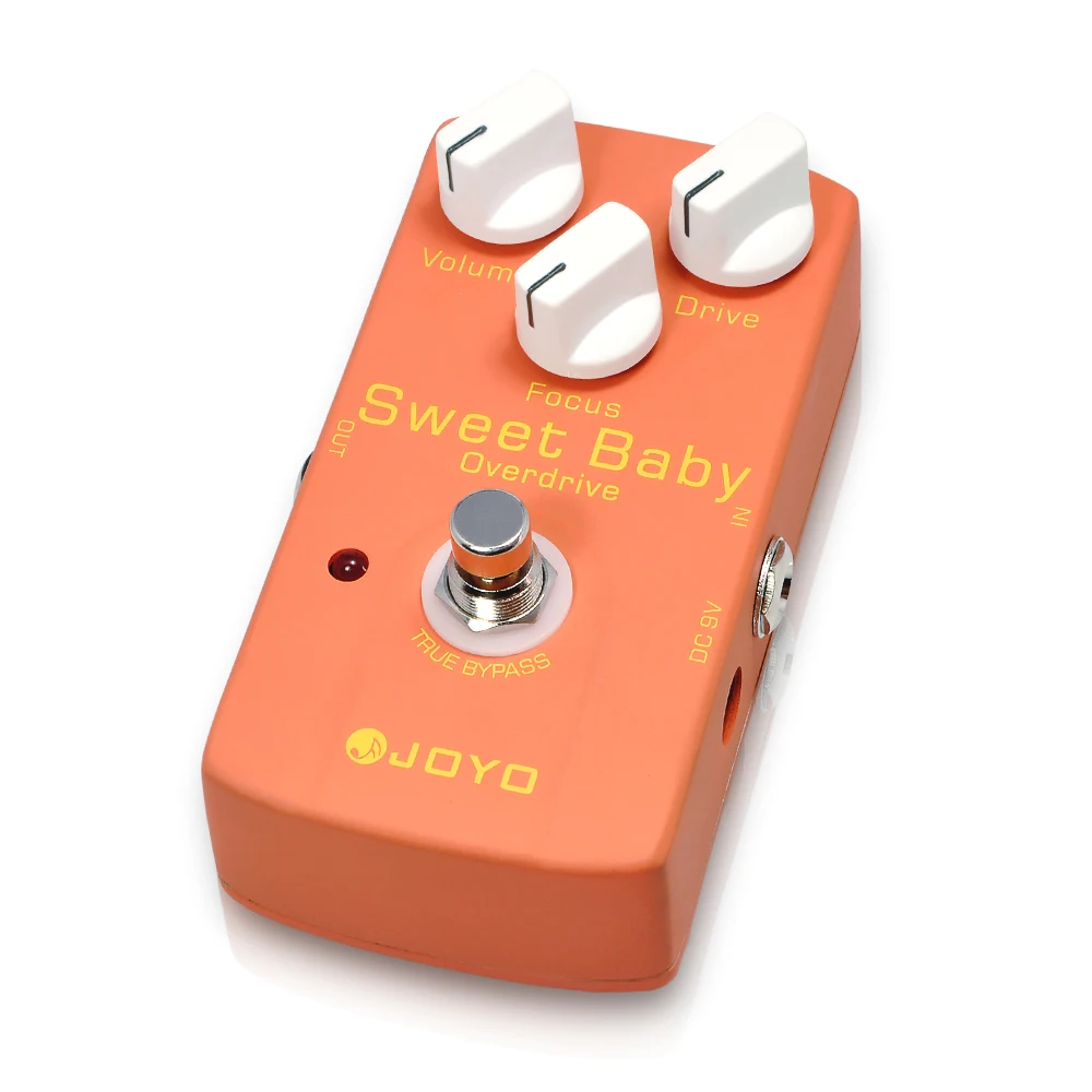 JOYO JF-36 SWEET BABY Overdrive Guitar Pedal with 3 Konbs Control Dynamic Overdrive Effect from Sweet to Rage