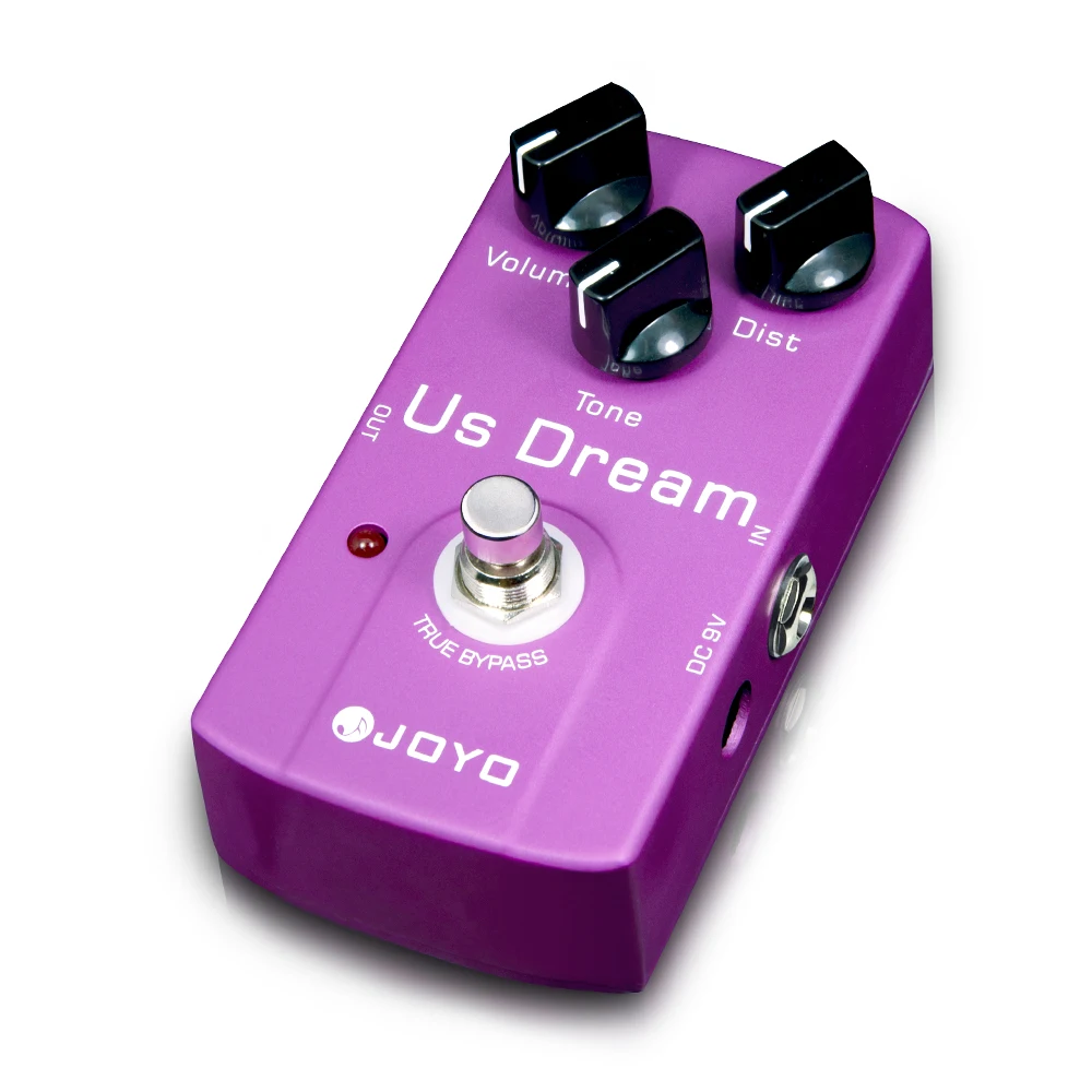 JOYO JF‑34 US Dream Distortion Guitar Effect Pedal True Bypass High‑Gain Distortion Tone for Electric Guitar Pop Rock Blues