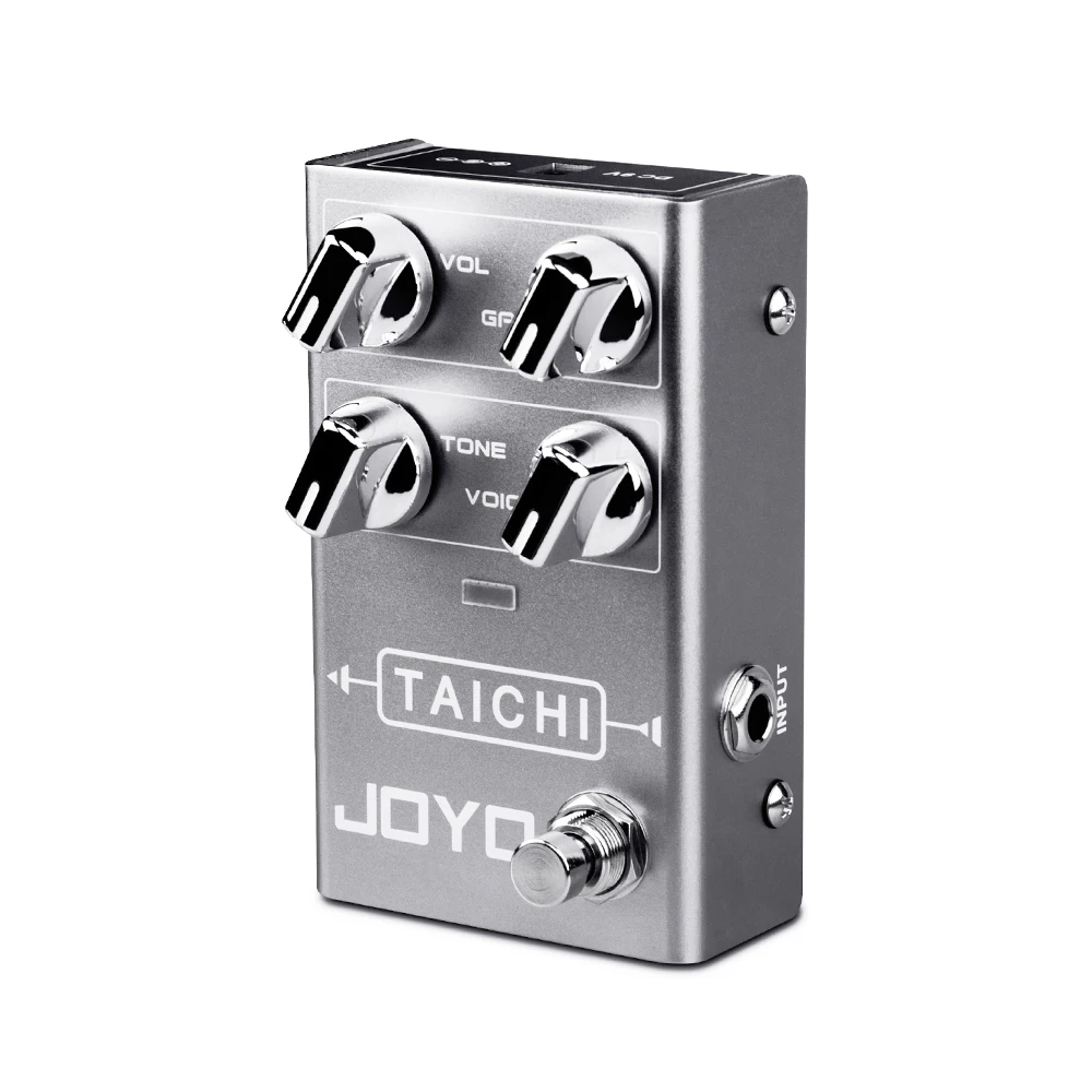 JOYO R-02 Overdrive Guitar Effect Pedal Low Gain Guitar Effects Amplifier Unique VOICE Knob with EQ Band Function Classic Tones