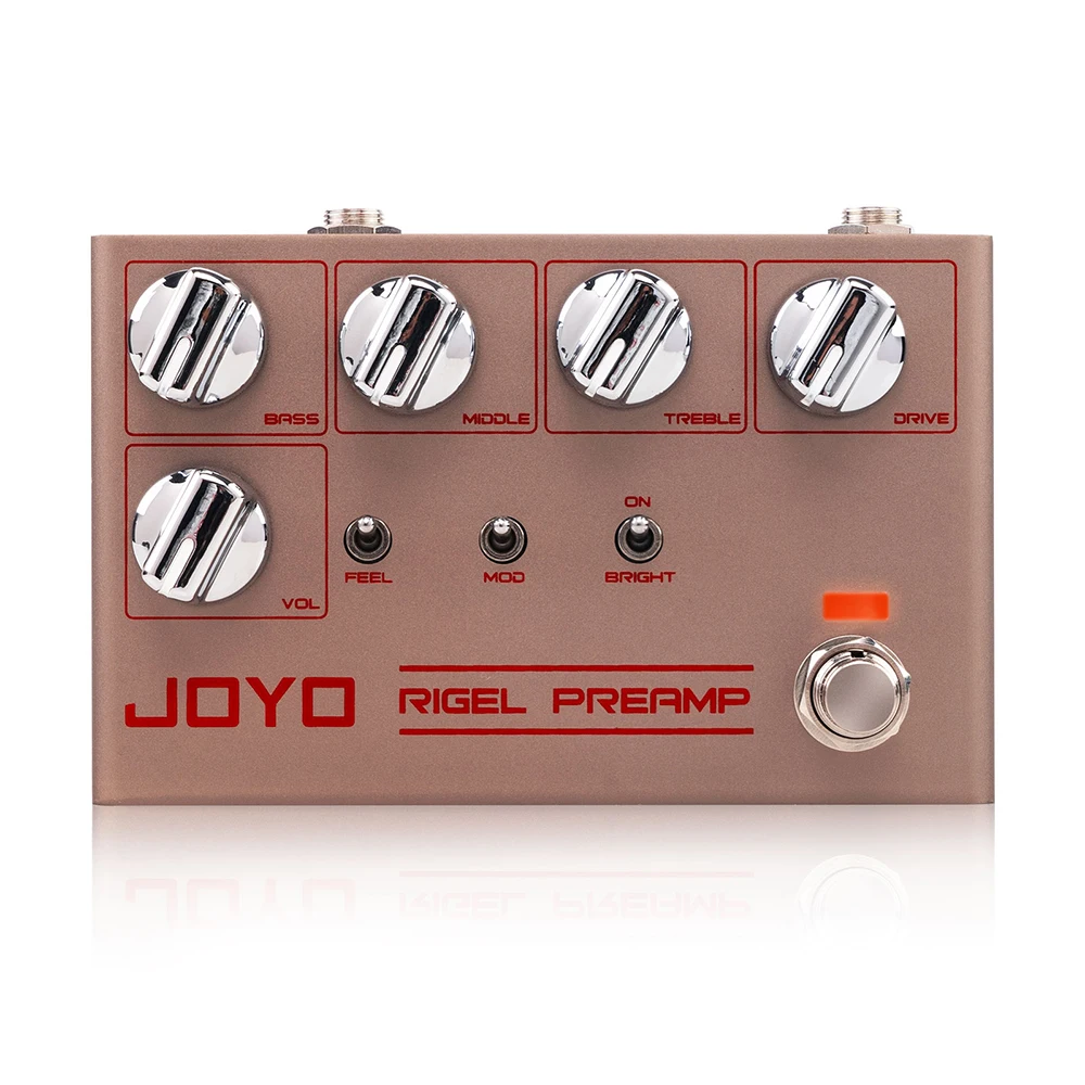 JOYO R-24 RIGEL PREAMP High Gain Analog Preamp Guitar Pedal 3 Modes Built-in FX Loop 3-Band EQ for Metal Electric Guitar