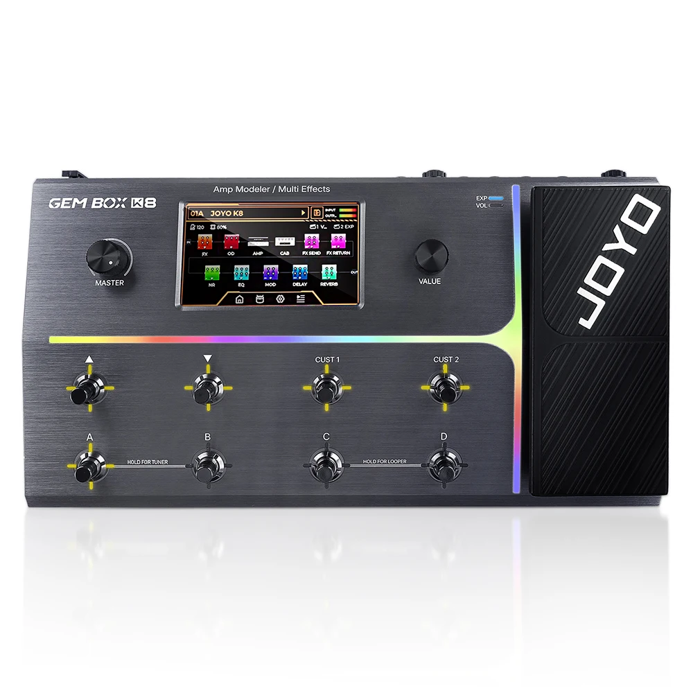JOYO GEM BOX Series Guitar Multi-effect Processor Built in Drum Machine IR Amp Modeling with Expression Pedal
